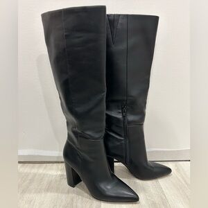 Aldo knee high faux leather boots